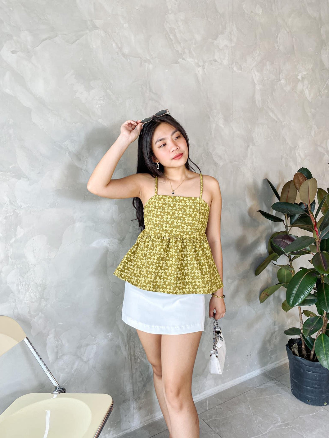 Dahlia Top Embossed